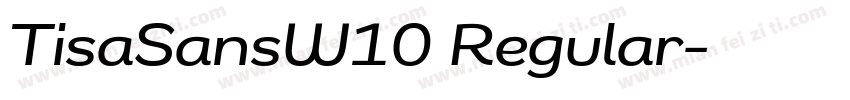 TisaSansW10 Regular字体转换